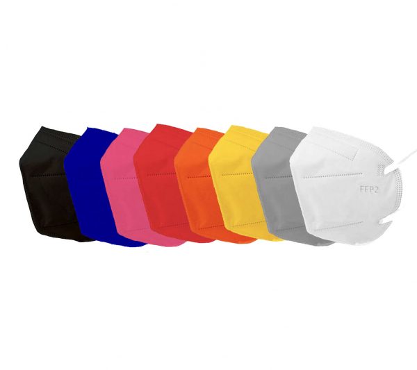 Bari Medical - kolekcia FFP2 respirátorov každý v inej farbe - 8 kusov